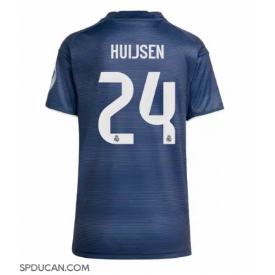 Zenski Nogometni Dres Real Madrid Dean Huijsen #24 Gostujuci 2025-26 Kratak Rukav Zenski Nogometni Dres Real Madrid Dean Huijsen #24 Gostujuci 2025-26 Kratak Rukav